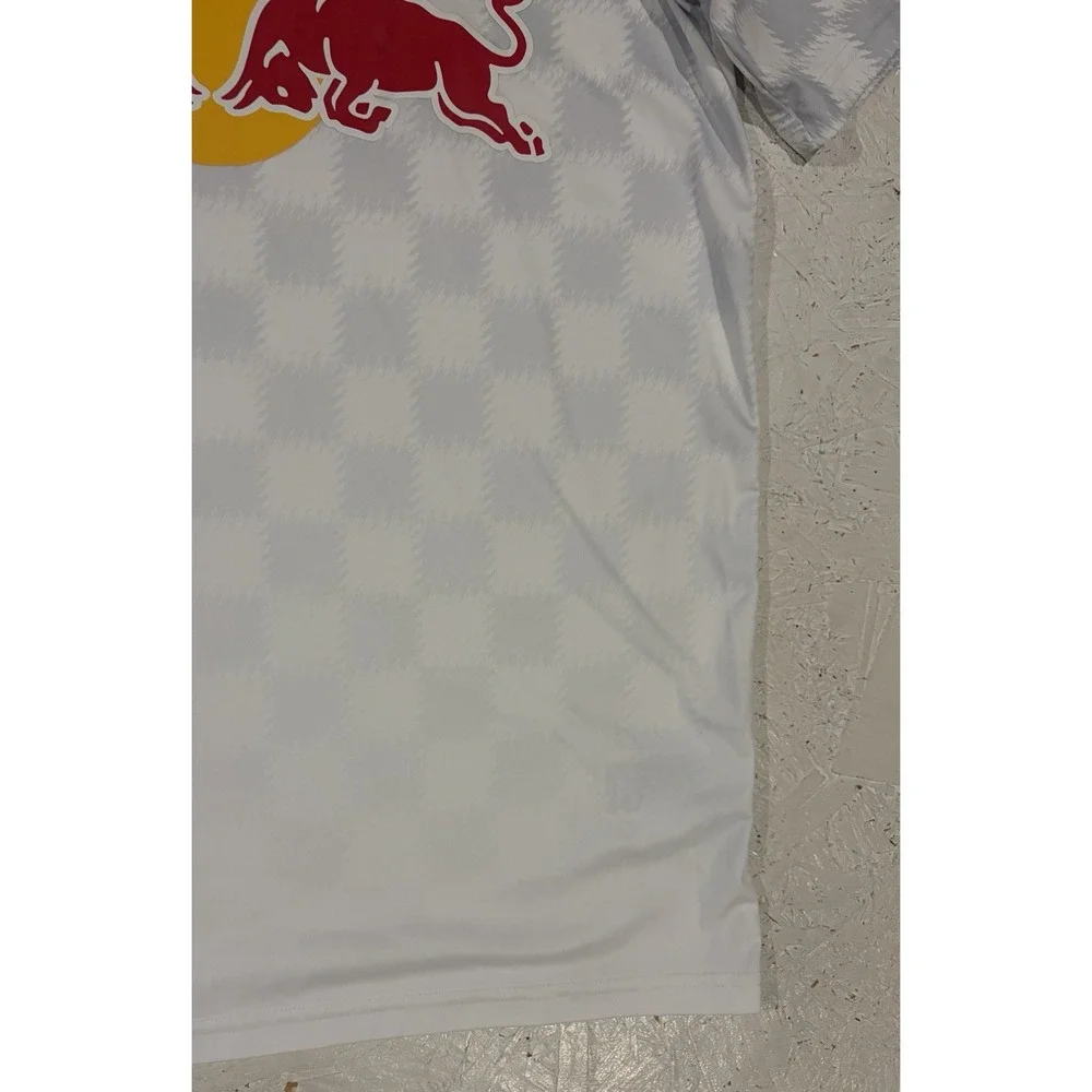 Adidas New York Red Bulls Mens L 2021/22 Home Shirt Jersey GI6459 White MLS